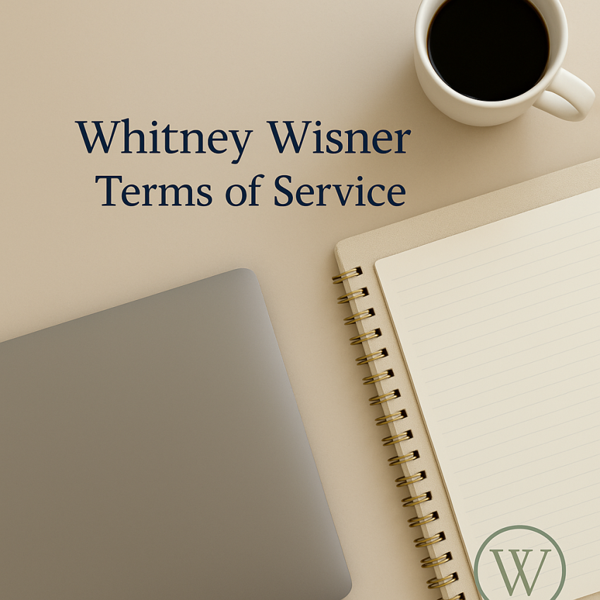 Whitney Wisner Terms of Service for whitneywisner.com
